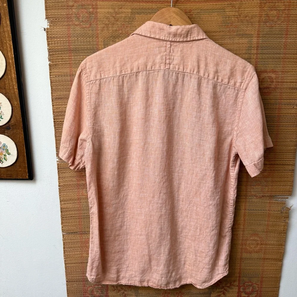 Banana Republic Linen Camden Button Up Shirt